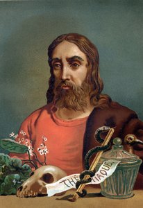 Claude Galien (Klaudios Galenos vagy Claudio Galeno vagy Claudius Galenus vagy Galenus, 131. v. - 201. v.), görög orvos portréja. Louis Figuier „Tudomány és emberei” után. Barcelona 1881 alkotó: Unknown artist