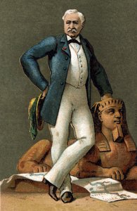 Ferdinand de Lesseps (1805-1894) francia diplomata és adminisztrátor portréja 1885-ben. alkotó: Unknown artist