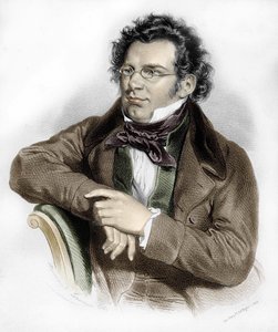Franz Schubert (1797-1828) osztrák zeneszerző portréja. alkotó: Unknown artist