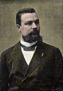 Gerard Encausse portréja, aki Papus okkultistaként ismert, a Martinista Rend társalapítója (1865-1916). alkotó: Unknown artist