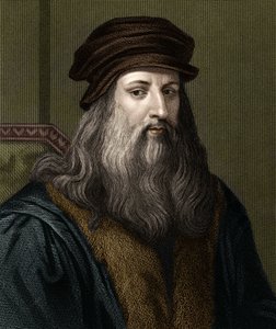 Leonard de Vinci (1452-1519) (Leonardo da Vinci) olasz festő portréja. alkotó: Unknown artist