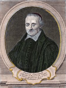 Pierre Gassendi (1592-1655) francia filozófus, csillagász, matematikus és fizikus portréja. alkotó: Unknown artist