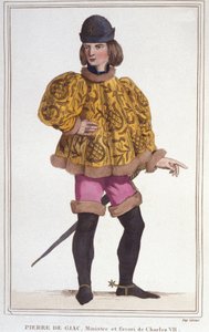 Pierre de Giac portréja, VII. Károly pénzügyminiszter és felügyelő kedvence. Metszet 1830-ból alkotó: Unknown artist