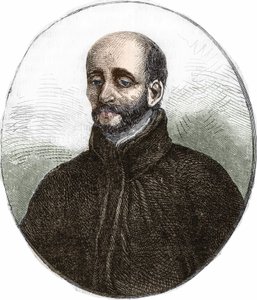 Loyolai Szent Ignác (1491-1556), a Jézus Társaság alapítójának portréja. alkotó: Unknown artist