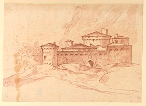 Rajz, Hegyi kastély, 1810-1830 alkotó: Unknown artistUnknown artist