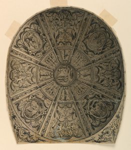 Rajz, mennyezeti kialakítás: 1790 körül.