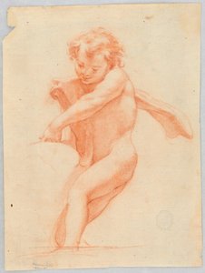 Rajz, tárgyat vagy szerkezetet tartó gyermek, 1750-1800 alkotó: Unknown artistUnknown artist