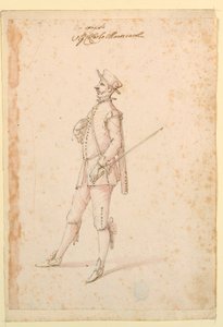 Rajz, jelmeztervezés: 1720 körül. alkotó: Unknown artistUnknown artist