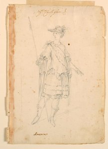 Rajz, jelmeztervezés: 1720 körül. alkotó: Unknown artistUnknown artist