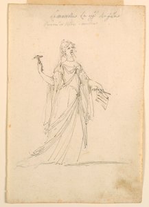 Rajz, jelmeztervezés: 1720 körül. alkotó: Unknown artistUnknown artist