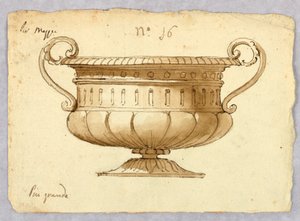 Rajz, tál tervrajza, 1780-1820 alkotó: Unknown artistUnknown artist