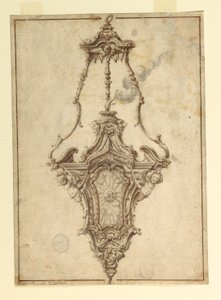 Rajz, füstölőedény tervrajza, 1725-1750 alkotó: Unknown artistUnknown artist