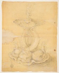 Rajz, terv egy asztaldíszhez, 1630-60 alkotó: Unknown artistUnknown artist