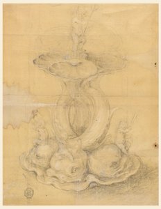 Rajz, terv egy asztaldíszhez, 1630-60 alkotó: Unknown artistUnknown artist