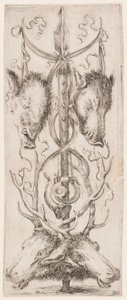 Nyomat, Ornamentika vagy groteszk (groteszk dísz), 1653 körül. alkotó: Unknown artistUnknown artist