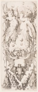 Nyomat, Ornamentika vagy groteszk (groteszk dísz), 1653 körül. alkotó: Unknown artistUnknown artist