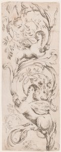 Nyomat, Ornamentika vagy groteszk (groteszk dísz), 1653 körül. alkotó: Unknown artistUnknown artist