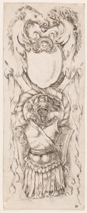 Nyomat, Ornamentika vagy groteszk (groteszk dísz), 1653 körül. alkotó: Unknown artistUnknown artist