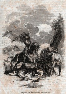 1851-es metszet „Roland furieux”-tól alkotó: Unknown artist