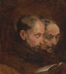 Másolat egy festmény után, amelyet hagyományosan Van Dycknek tulajdonítottak a két szerzetes olvasmányáról alkotó: Unknown artist