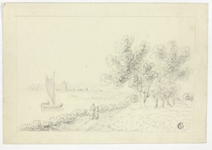 Kikötő vitorlással alkotó: Unknown artist