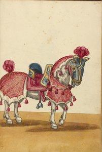 Egy ló páncélban alkotó: Unknown artist