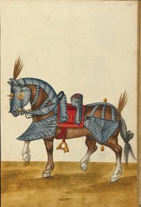 Egy ló páncélban alkotó: Unknown artist