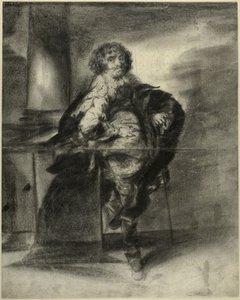 Egy férfi 17. századi jelmezben alkotó: Unknown artist