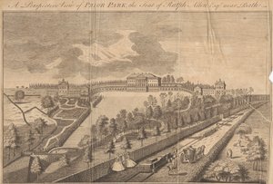 Perspektivikus kilátás a Prior Parkra, a Ralph Allen Esq székhelyére. Bath közelében alkotó: Unknown artist