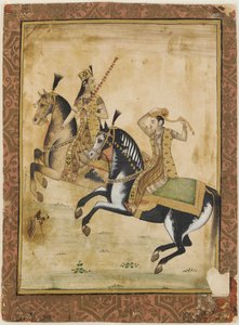 Egy herceg és hercegnő lóháton alkotó: Unknown artist