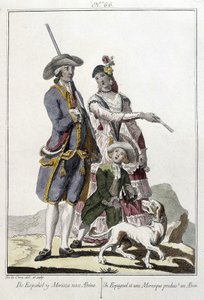 Egy spanyol és egy mór alvin-metszetet szül alkotó: Unknown artist