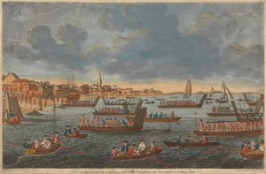 Gravesend kilátása Kentben, a csapatok a Temzén áthaladva Tilbury erődig alkotó: Unknown artist
