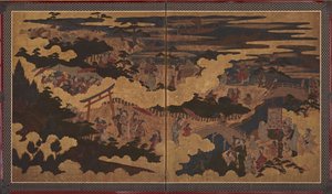 Fesztivál a Sumiyoshi szentélyben alkotó: Unknown artist