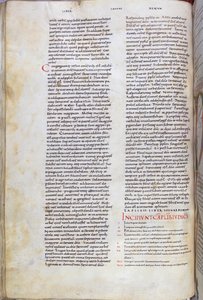 Egy oldal a 11. századi Bibliából alkotó: Unknown artist