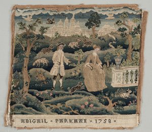 Abigail Parkman hímzés alkotó: Unknown artist