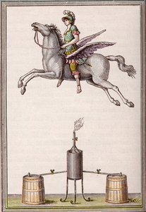 6 láb 8 hüvelyk hosszú, 9 láb 6 hüvelyk magas aerosztatikus figura, amelyet az Enslen fivérek készítettek (Christian Gottfried alkotó: Unknown artist