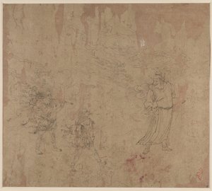 Album taoista és buddhista témákról: Daoista istenségek körmenete: 18. levél alkotó: Unknown artist