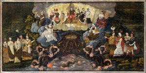 Allegória a Dauphin és Marie-Anne bajor hercegnő esküvőjén, március 7. alkotó: Unknown artist