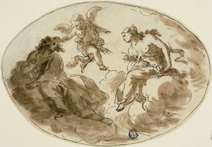 Allegória maszkos alakkal alkotó: Unknown artist