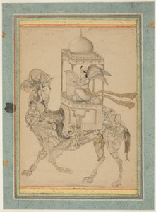 Angyal (Peri) egy összetett tevén lovagolva alkotó: Unknown artist