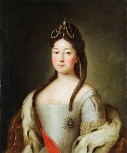 Anna Petrovna de Russie – Anna Petrovna orosz cár (1708-1728), I. Péter orosz császár, Anonymous lányának portréja. Olaj, vászon, 18. század utolsó negyede, Állami Építészeti, Történeti és Művészeti Múzeum, Vladimir alkotó: Unknown artist