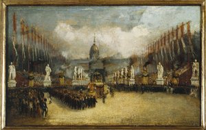 Napóleon hamvainak érkezése az Invalidusok sétányára, december 15. alkotó: Unknown artist