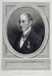 Augustin Louis Cauchy 1789-1857 angol matematikus - metszet alkotó: Unknown artist