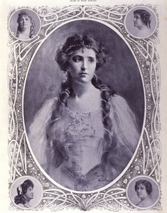 Nellie (Nelly) Melba ausztrál énekes (1861-1931), a 19. század végének akvarellje alkotó: Unknown artist