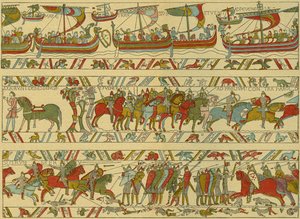 Bayeux kárpit. Norman támadás alkotó: Unknown artist