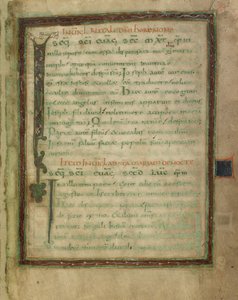 Bifolium egy evangéliumi lelkigyakorlatból (5. és 12. fols.) alkotó: Unknown artist