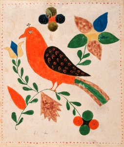 Madár néző balra a virágzó gally alkotó: Unknown artist