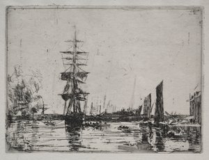 Hajók a horgonyban alkotó: Unknown artist