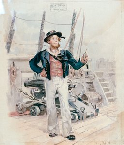 Csónakos, 1820 körül (színes litográfia) alkotó: Unknown artist