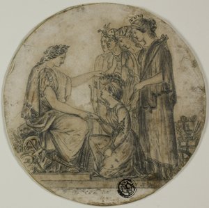 Britannia polgári koronákat osztogat alkotó: Unknown artist